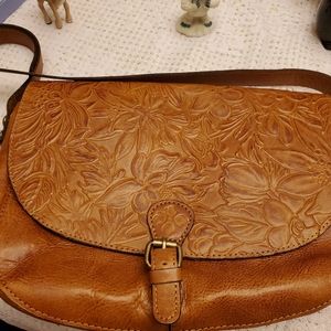 Patricia Nash hand tooled leather crossbody